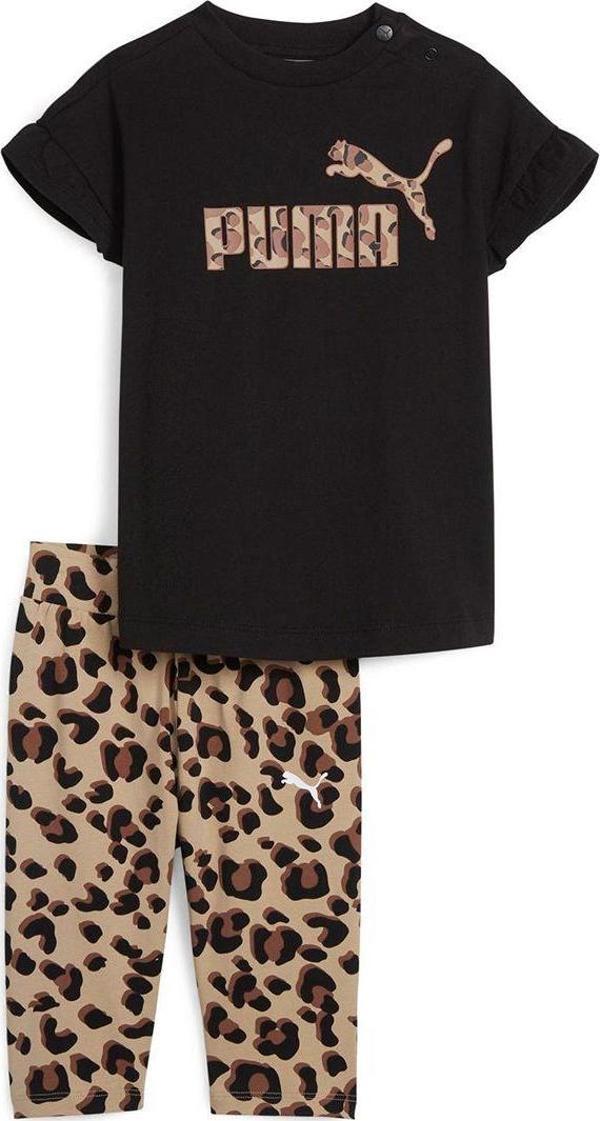 Puma Minicats Animal Legging Bebek Siyah Eşofman Takımı - Image 1
