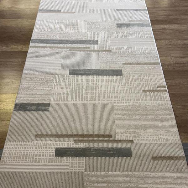 Hoom Rugs Aria 1106 Vizon Pamuk Tabanlı Modern Halı - Image 1