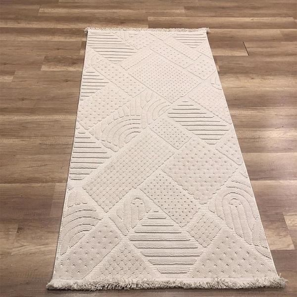 Hoom Rugs Mind 1119 Bej Modern İskandinav Kaymaz Taban Halı - Image 1