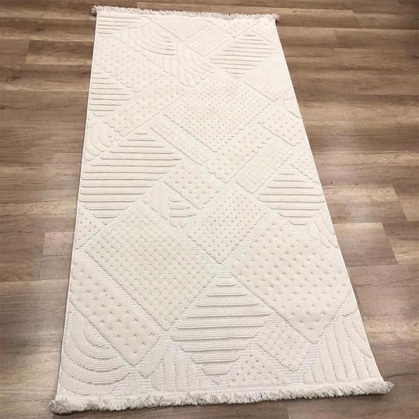 Hoom Rugs Mind 1119 Krem Modern İskandinav Kaymaz Taban Halı - Image 1