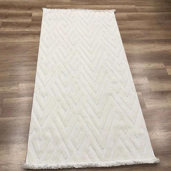 Hoom Rugs Mind 1118 Krem Modern İskandinav Kaymaz Taban Halı - Image 1