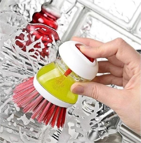Titiz Plastik Titiz Tp-110 Deterjan Hazneli Bulaşık Fırçası - Image 1
