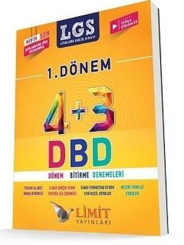 Limit 8. Sınıf LGS 4+3 1. Dönem Bitirme Denemeleri - Limit Yayınları - Image 1