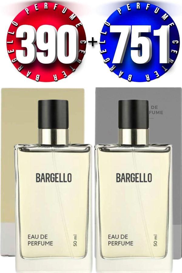 390 Kadın Parfüm 50 ML EDP + Bargello 751 Erkek Parfüm Woody 50 Ml EDP - Image 1