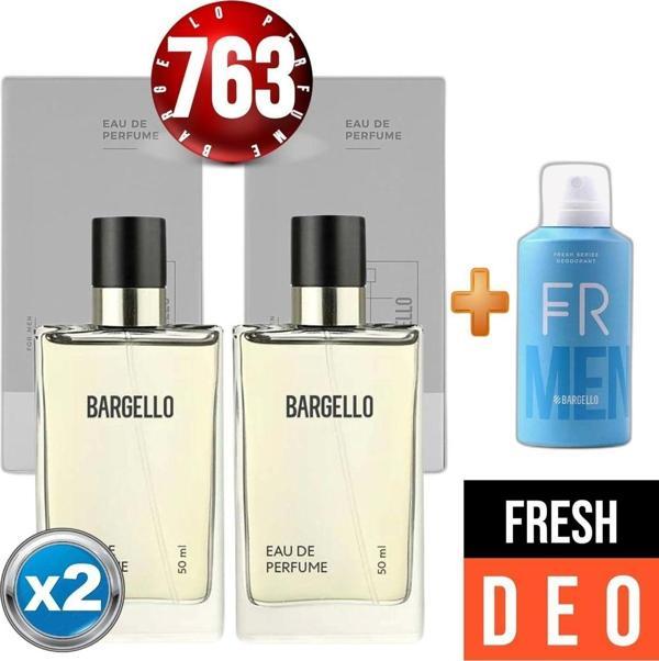 763x2(2 ADET) Erkek Parfüm Fresh 50 ml Edp Fresh Erkek Deodorant 150 ml - Image 1