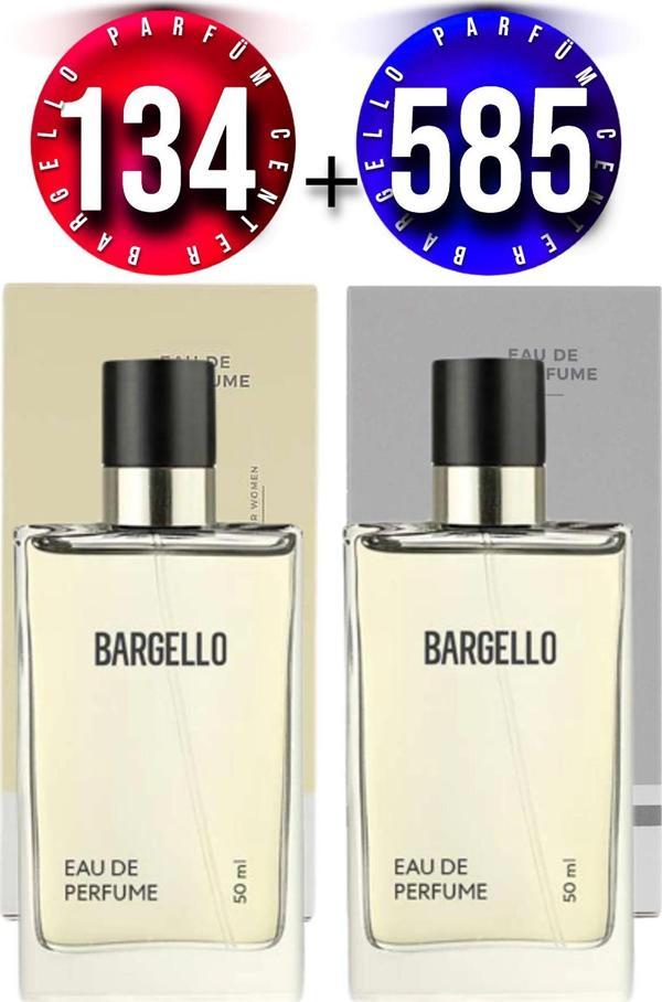 134 Kadın Parfüm Oriental 50 Ml EDP + Bargello 585 Erkek Parfüm Floral 50 Ml EDP - Image 1