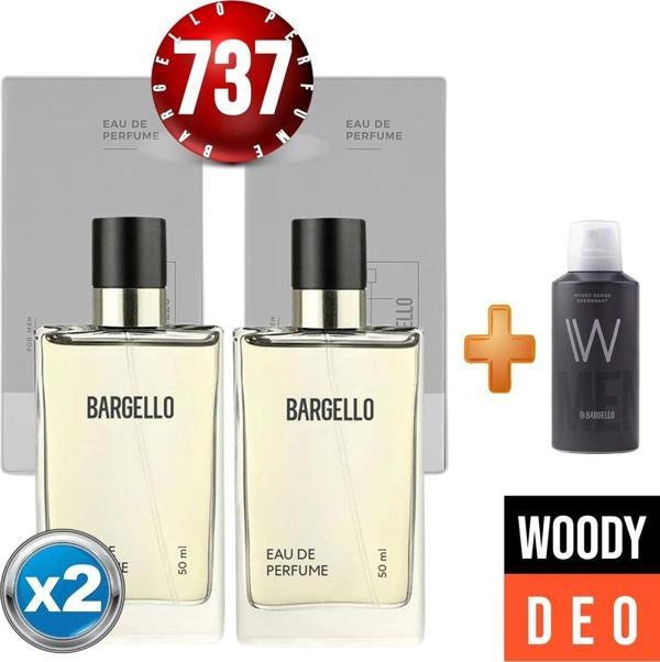 Parfüm 737x2(2adet) Woody Bay 50 Ml + Woody Deodorant Bay 150 Ml - Image 1