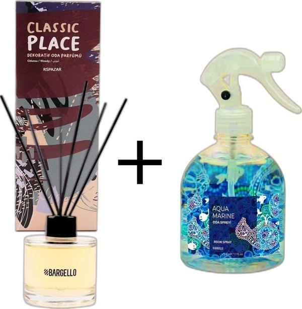 Classic Place Odunsu 120 Ml + Aqua Marine 500 Ml Plastik Sprey Ortam Kokusu - Image 1