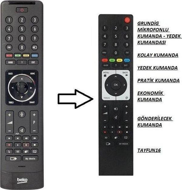 BEKO Mikrofonlu Ses Komutlu Kumanda-Yedeği - Image 1