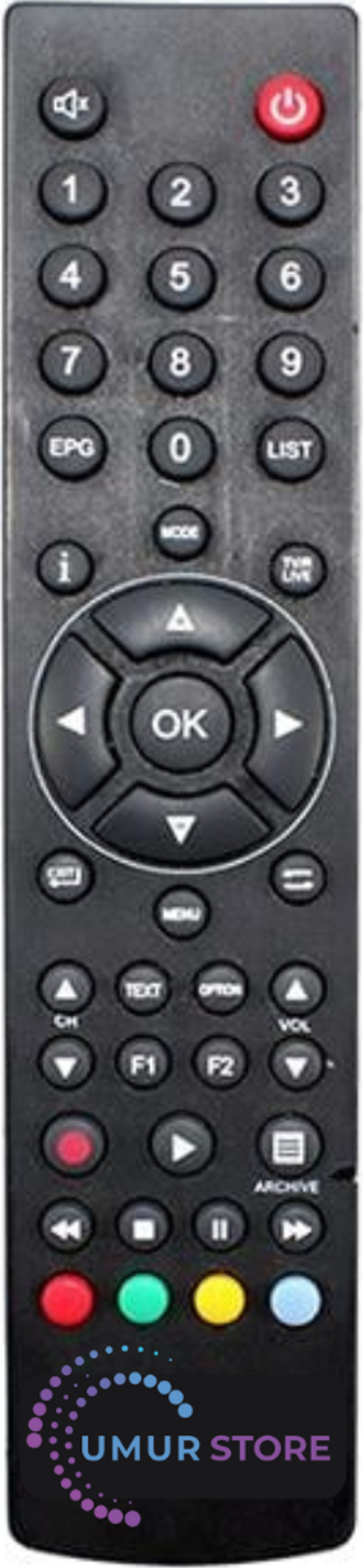 Grundig DSR-7000 HD FTA Uydu Alıcı Kumandası - Image 1