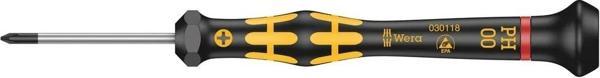 Wera 1550 PH ESD Kraftform Micro Yıldız Tornavida, PH 00 x 40 mm - Image 1