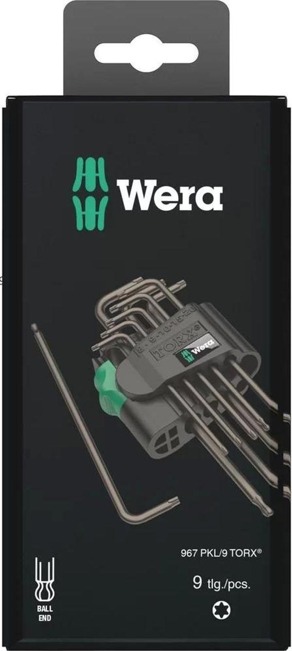 Wera 967/9 TX 1 SB TORX® Allen Anahtar Set, BlackLaser - Image 1