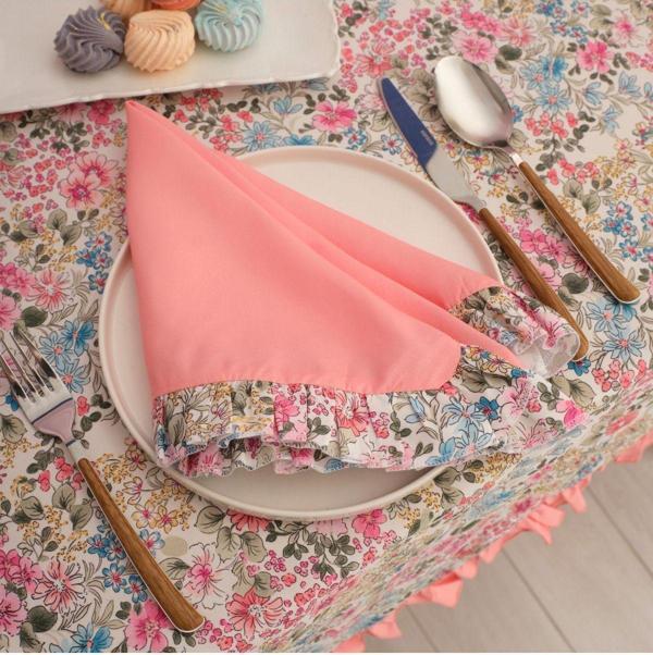 Karaca Home Alice 2'li Dertsiz Kumaş Peçete 45X45 cm Pembe - Image 1