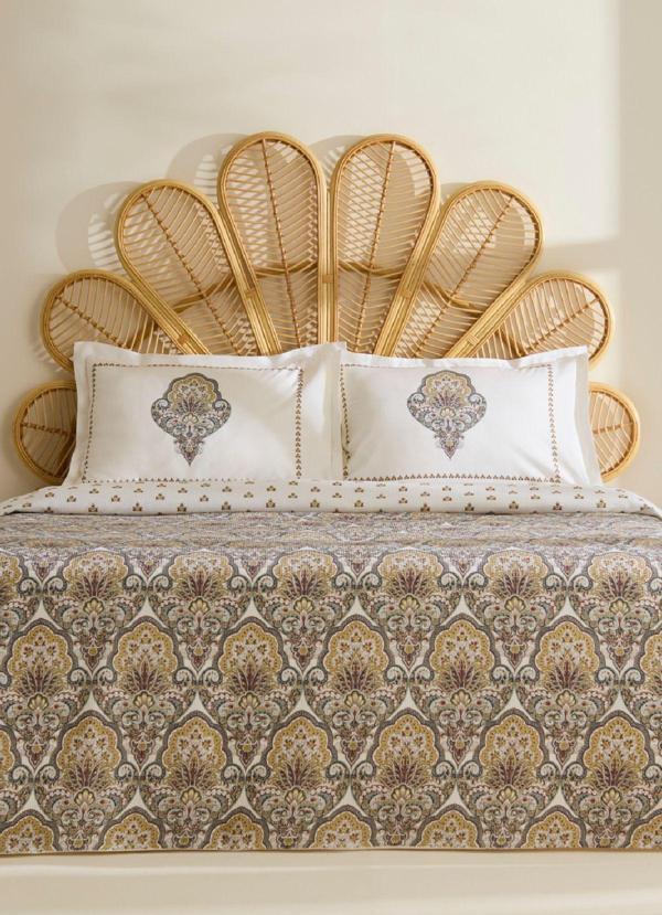 Karaca Home Cherly %100 Pamuk Çift Kişilik Pike Takımı Hardal  - Image 1
