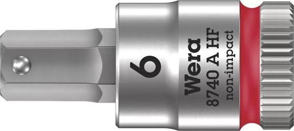 Wera 8740 A HF Altıgen Uçlu Zyklop Lokma Bits, 1/4" Soketli, Tutma Fonksiyonlu, 6 x 28 mm - Image 1