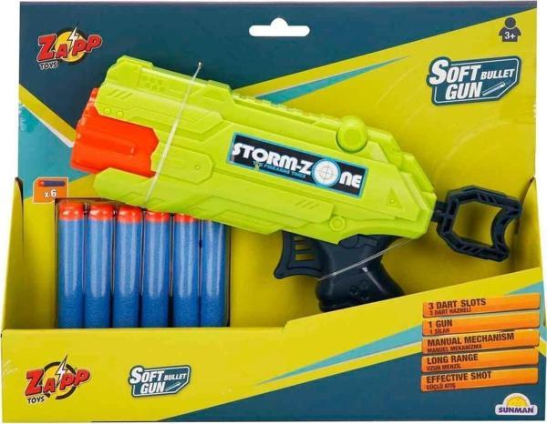 2712 Zapp 6 Mermili Sünger Dart Atan Silah -Sunman - Image 1