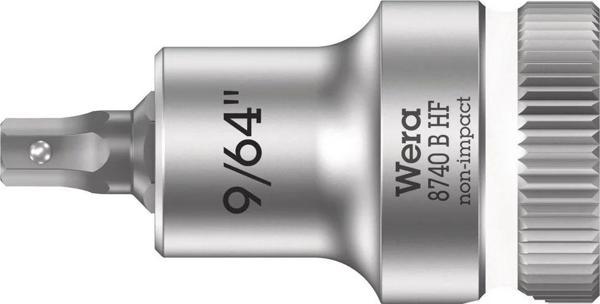 Wera 8740 B HF Altıgen Uçlu Zyklop Lokma Bits, 3/8" Soketli, Tutma Fonksiyonlu, 9/64" x 35 mm - Image 1