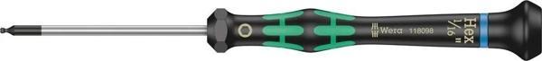 Wera 2052 Elektronikçi Altıgen Topbaş Tornavida, 1/16" x 60 mm - Image 1