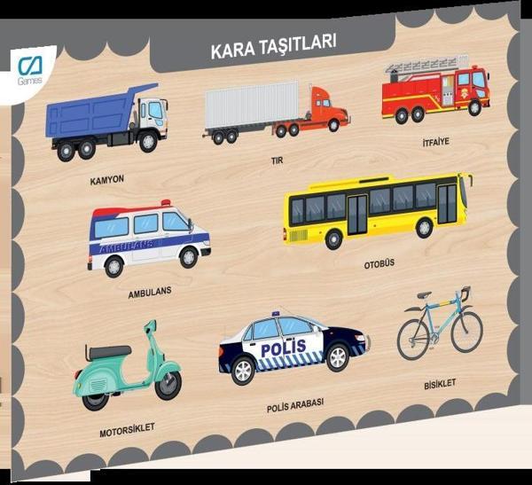 675 CAAHS-3200 CA GAMES AHŞAP KARA TAŞITLARI BUL-TAK - Image 1