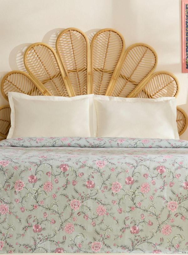 Karaca Home Nymira %100 Pamuk Tek Kişilik Tek Pike Mint - Image 1