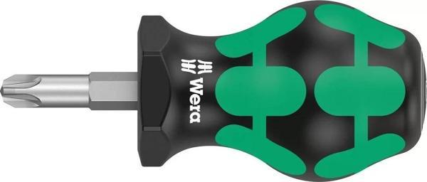 Wera 355 PZ Pozidriv Stubby/Topaç/Karbüratör Tornavidası, PZ 3 x 25 mm - Image 1