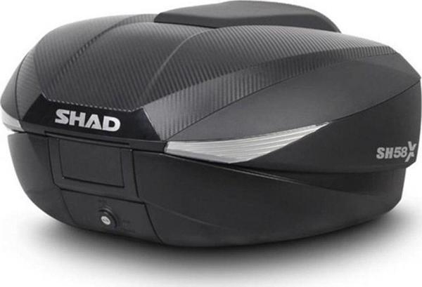 Shad Motosiklet Çanta - Topcase - Sh58X Carbon Genişleyebilen Premium Motosiklet Çanta – 3 Hacimli, Aerodinamik Tasarım - Image 1