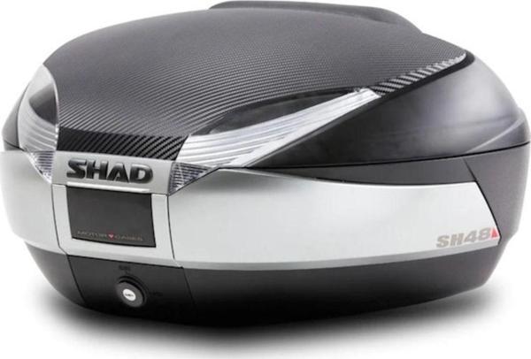Shad Motosiklet Çanta - Topcase - Sh48 Arka Çanta Karbon Tıtanıum 48Lt (Sirt Dayama Dahi̇l) - Image 1