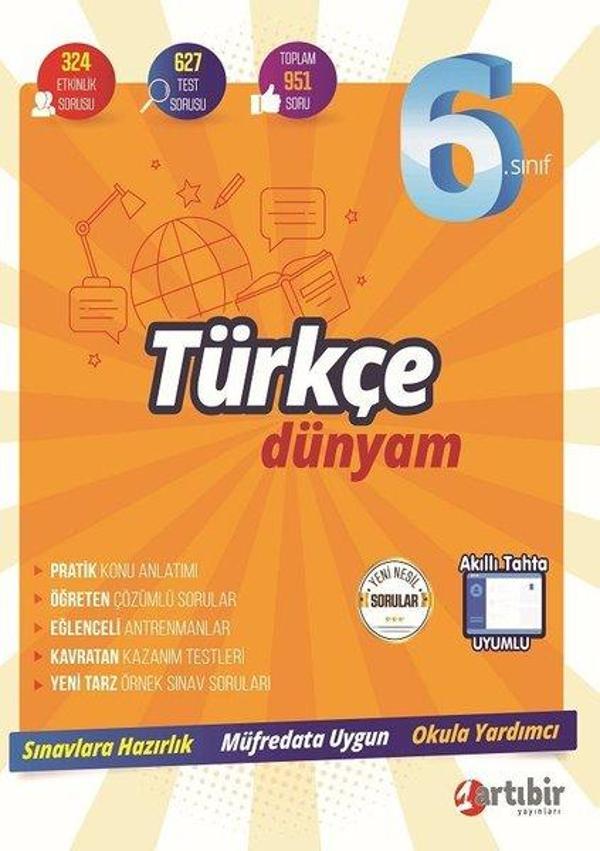 6.Sınıf Türkçe Dünyam - Artıbir Yayınları - Image 1