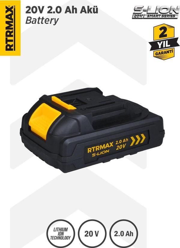 RTS5002 Smart-Lion 20V Akü Yedek Batarya 2.0 Ah - Image 1
