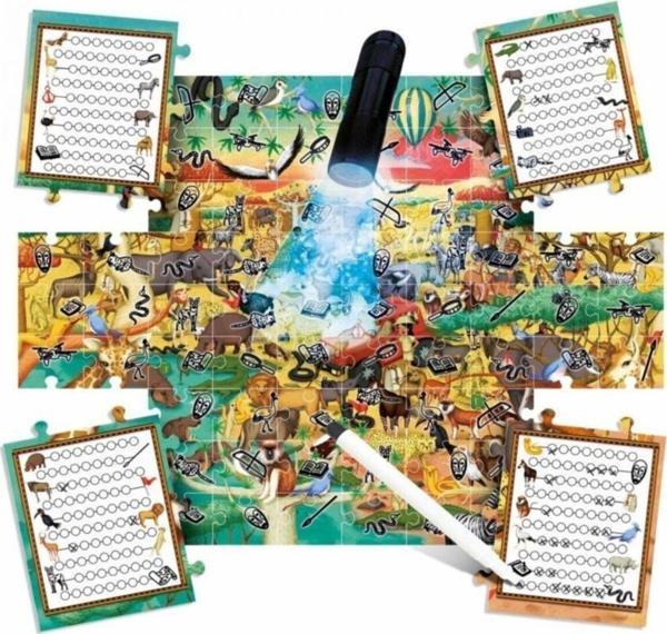 Beyaz Explore The Safari Puzzle Seti It21420 - Image 1