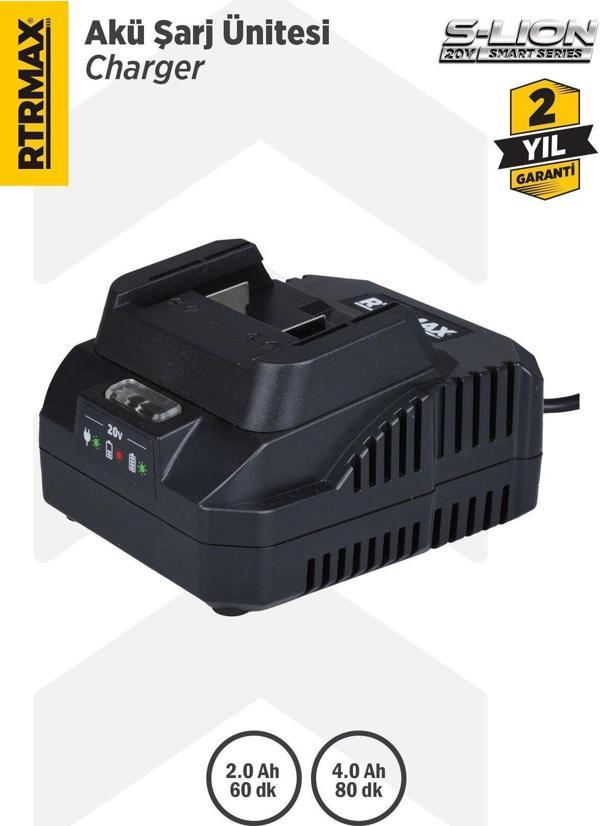 RTS5008 Akü Şarj Cihazı/Ünitesi 20V 2.2A S-Lion - Image 1