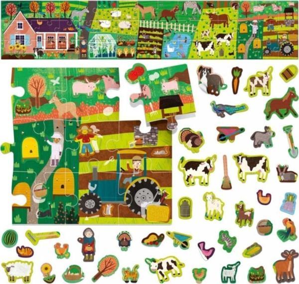 Puzzle + Stickers The Farm - Image 1