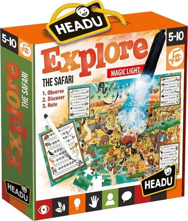 Puzzle Explore The Safari Magic Light (5-10 YAŞ) It-21420 - Image 1