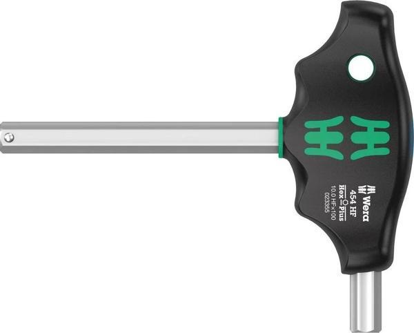 Wera 454 HF Tutma Fonksiyonlu Hex-Plus T Saplı Tornavida, 10 x 100 mm - Image 1