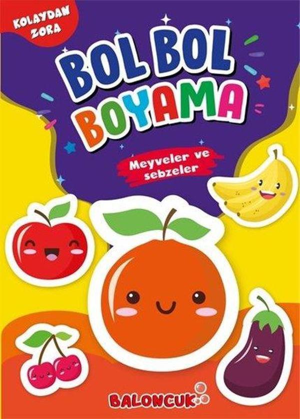 Bol Bol Boyama - Meyveler ve Sebzeler - Sancak Çocuk - Image 1