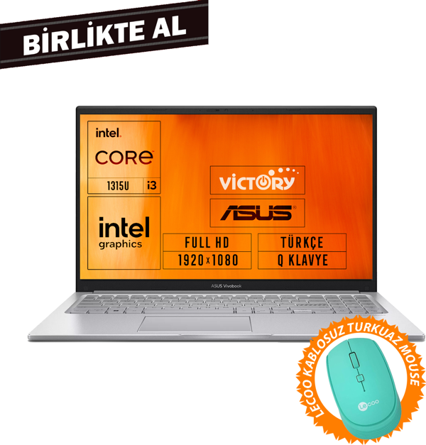 Asus Vivobook 15 i3-1315U 16GB 512GB SSD 15.6" FHD W11P + Mouse X1504VA-NJ2379 039 - Image 1