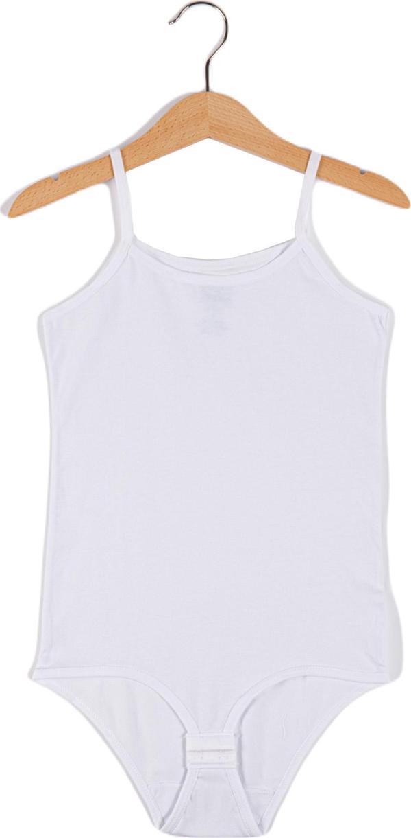 Kız Çocuk Çocuk İp Askılı Çıtçıtlı Kancalı Body Berrak-2537 - Image 1