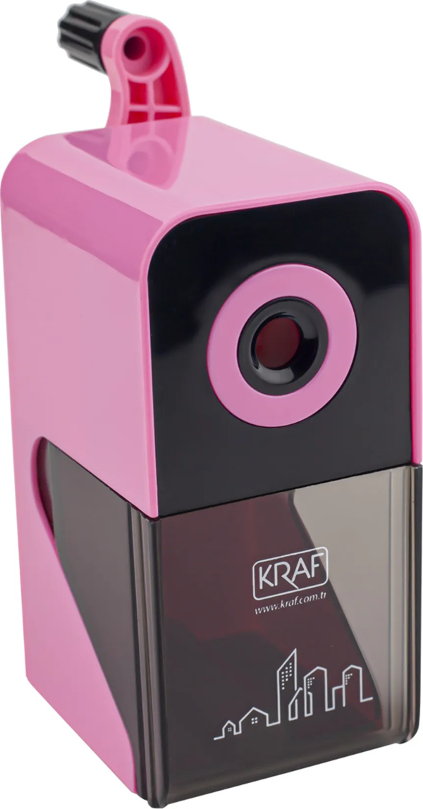 Kraf Masa Üstü Kollu Pembe Kalemtıraş (700G) - Image 1