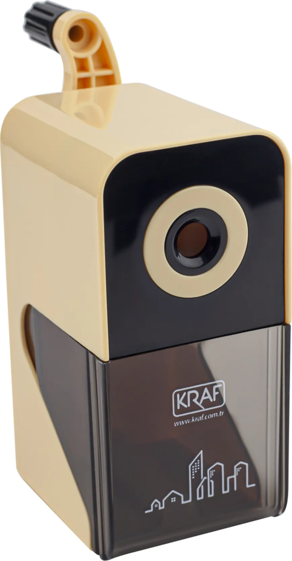 Kraf Masa Üstü Kollu Sarı Kalemtıraş (700G) - Image 1