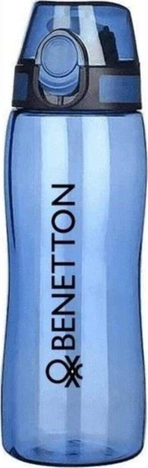 Benetton Mavi Kilitli Kapak Tritan Matara Suluk - Image 1