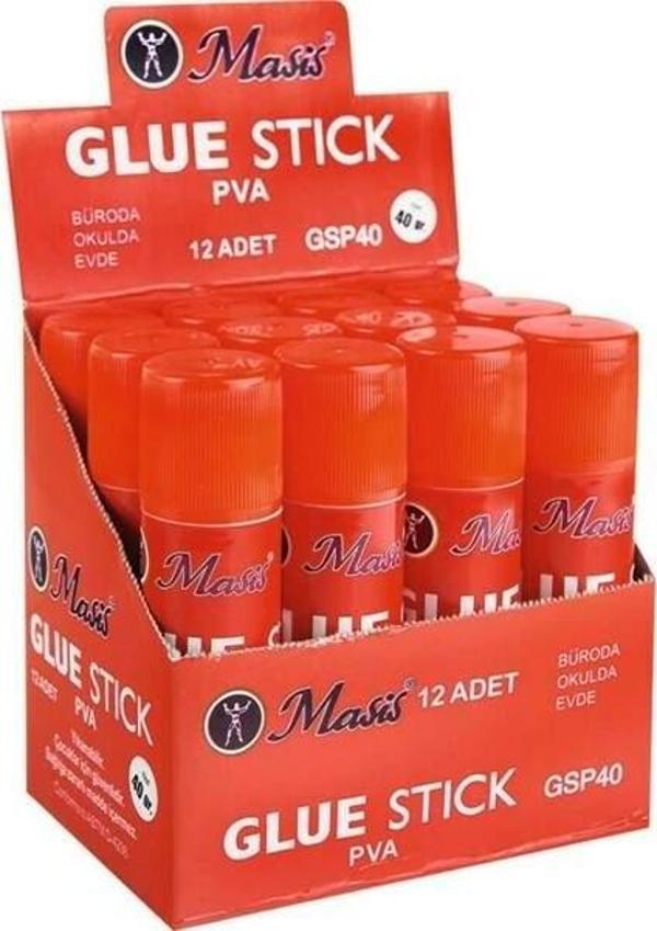 Masis Stick Yapıştırıcı 40 Gr 12 Adetlik Kutu - Image 1