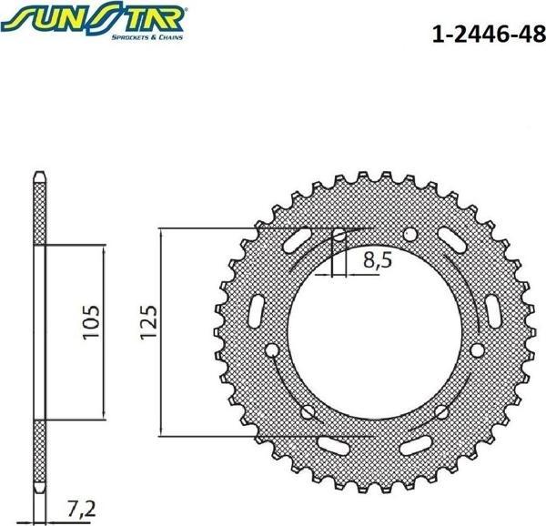 ARKA DİŞLİ YAMAHA XT X 125cc 2005-2011 - Image 1