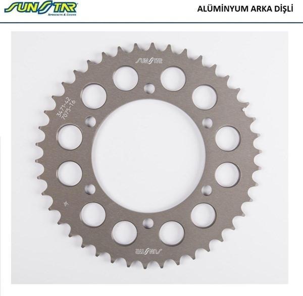 ARKA DİŞLİ ALÜMİNYUM YAMAHA YZF R25 250cc DİŞLİ SAYISI : +1 2015-2024 - Image 1