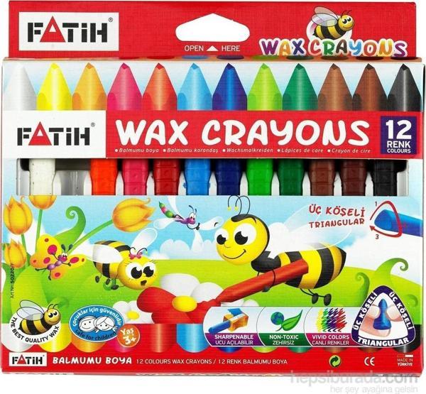 Fatih 12 Renk Jumbo Wax Crayon Pastel Boya - Image 1