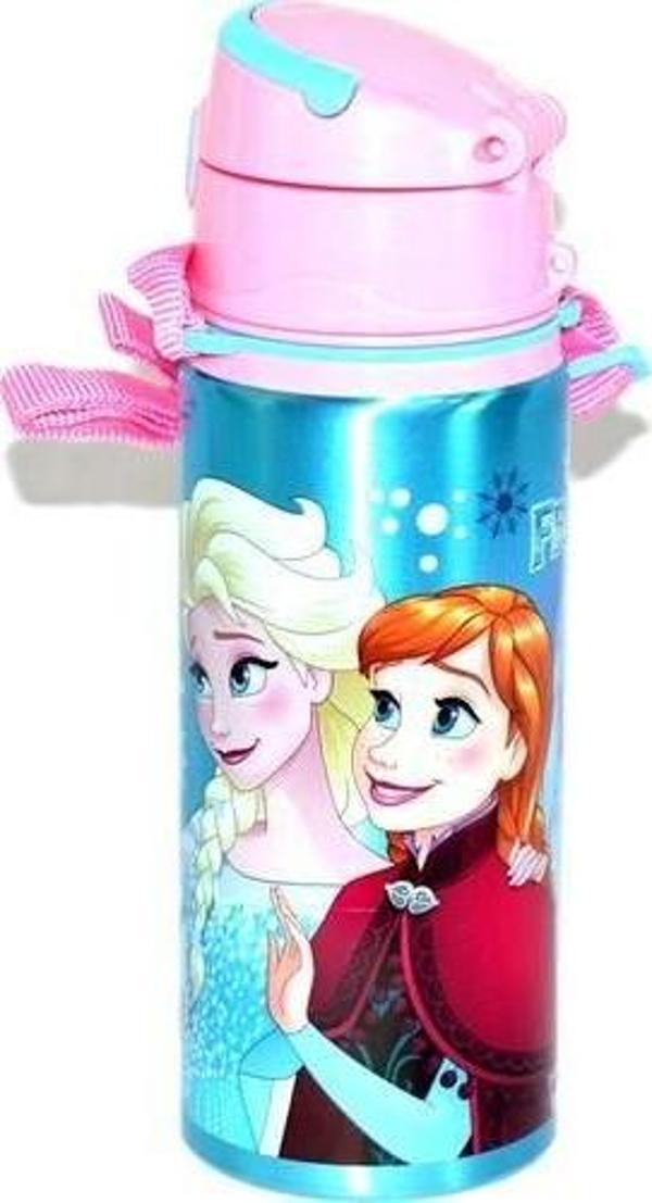 Hakan Çanta Frozen Pipetli Okul Suluğu Çelik Matara 97826 Orjinal - Image 1