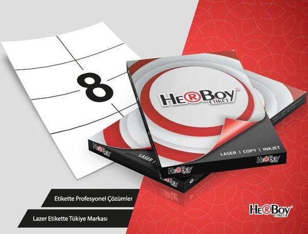 HerBoy 105 mm x 74 mm 100 Sayfa Lazer Etiket HB-1134 - Image 1