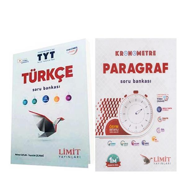 Limit TYT Türkçe ve Kronometre Paragraf Soru Bankası Seti 2 Kitap - Limit Yayınları - Image 1