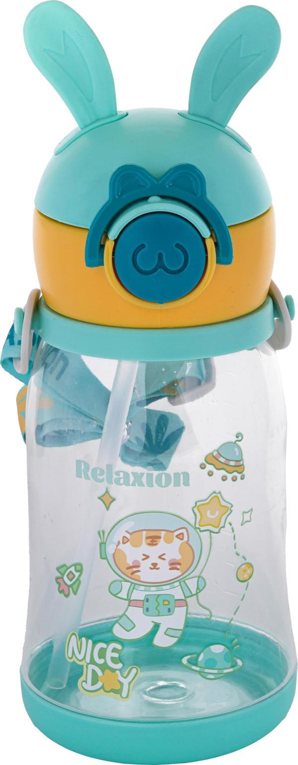Relaxion, Kulaklı, Boyun Askılıklı, İthal Lüx Yeşil Matara/Suluk 600 Ml (444) - Image 1