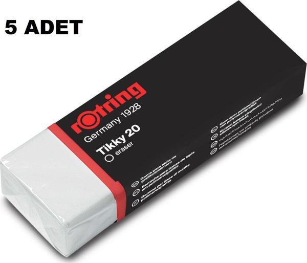Rotring Beyaz Tikky20 Öğrenci Silgisi 5 Adet - Image 1