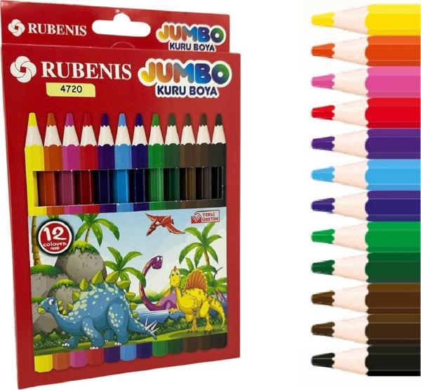 Rubenis Jumbo Kuru Boya 12 Renk - Image 1
